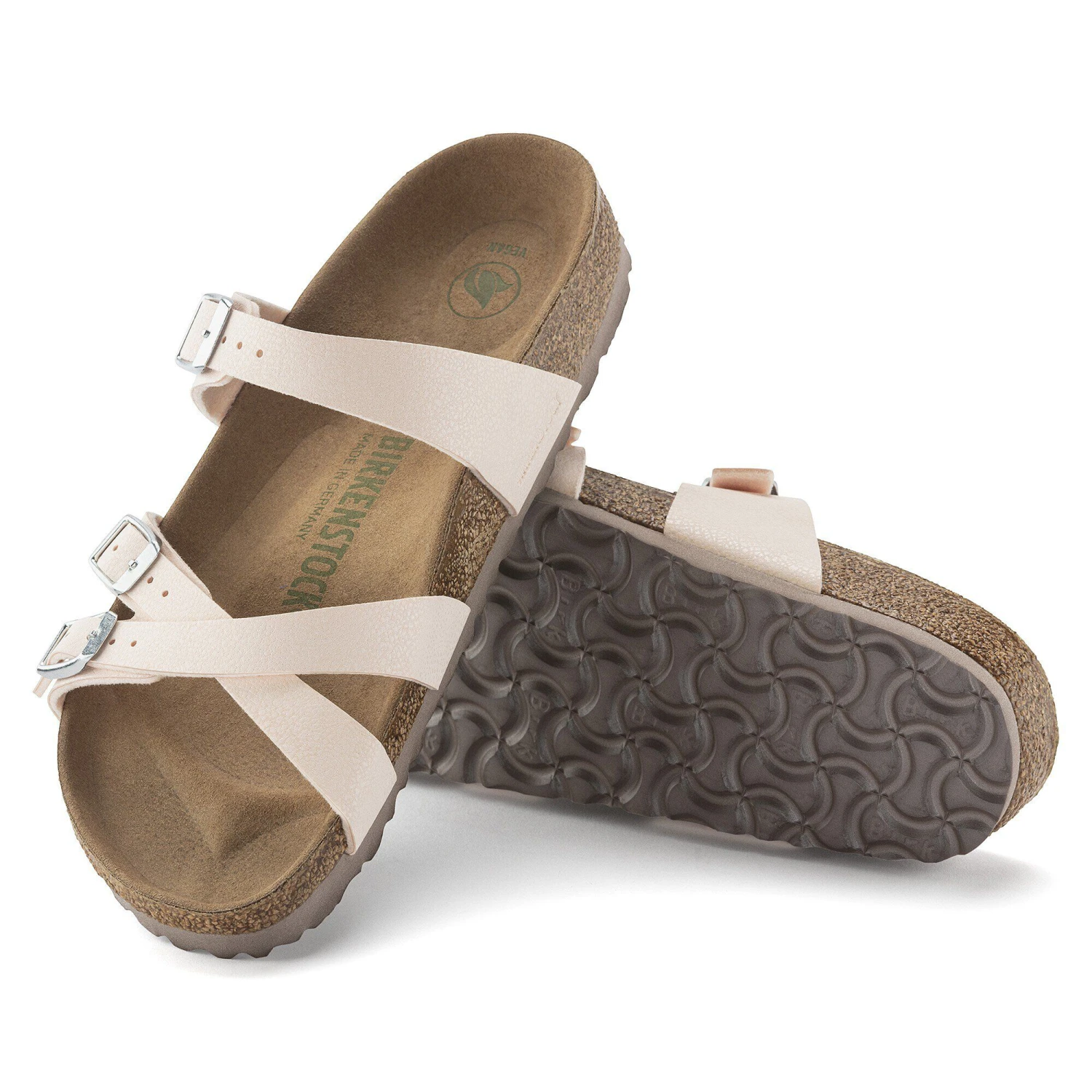 Birkenstock Franca Vegan Birkibuc Light Rose 5 Birkenstock Franca Vegan Birkibuc Light Rose - Image 5