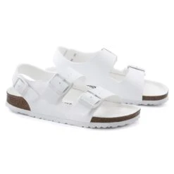 Birkenstock Milano Vegan Birko-Flor Triples White -Birkenstock Shop 1024966 pair
