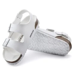 Birkenstock Milano Vegan Birko-Flor Triples White -Birkenstock Shop 1024966 sole