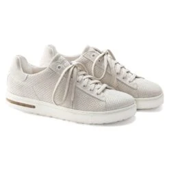 Birkenstock Bend Low Suede Embossed Antique White -Birkenstock Shop 1024975 pair