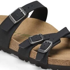 Birkenstock Franca Vegan Birkibuc Black -Birkenstock Shop 1024985 detail 1