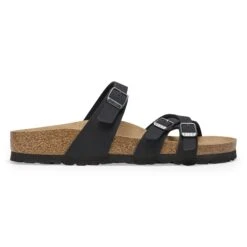 Birkenstock Franca Vegan Birkibuc Black -Birkenstock Shop 1024985 side