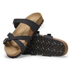 Birkenstock Franca Vegan Birkibuc Black -Birkenstock Shop 1024985 sole