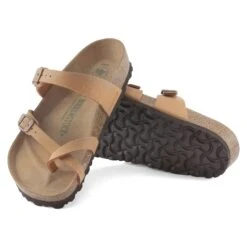 Birkenstock Mayari Vegan Birkibuc Pecan -Birkenstock Shop 1025007 sole