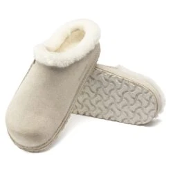 Birkenstock Zermatt Premium Suede Leather Antique White 11 Birkenstock Zermatt Premium Suede Leather Antique White -Birkenstock Shop 1025018 sole