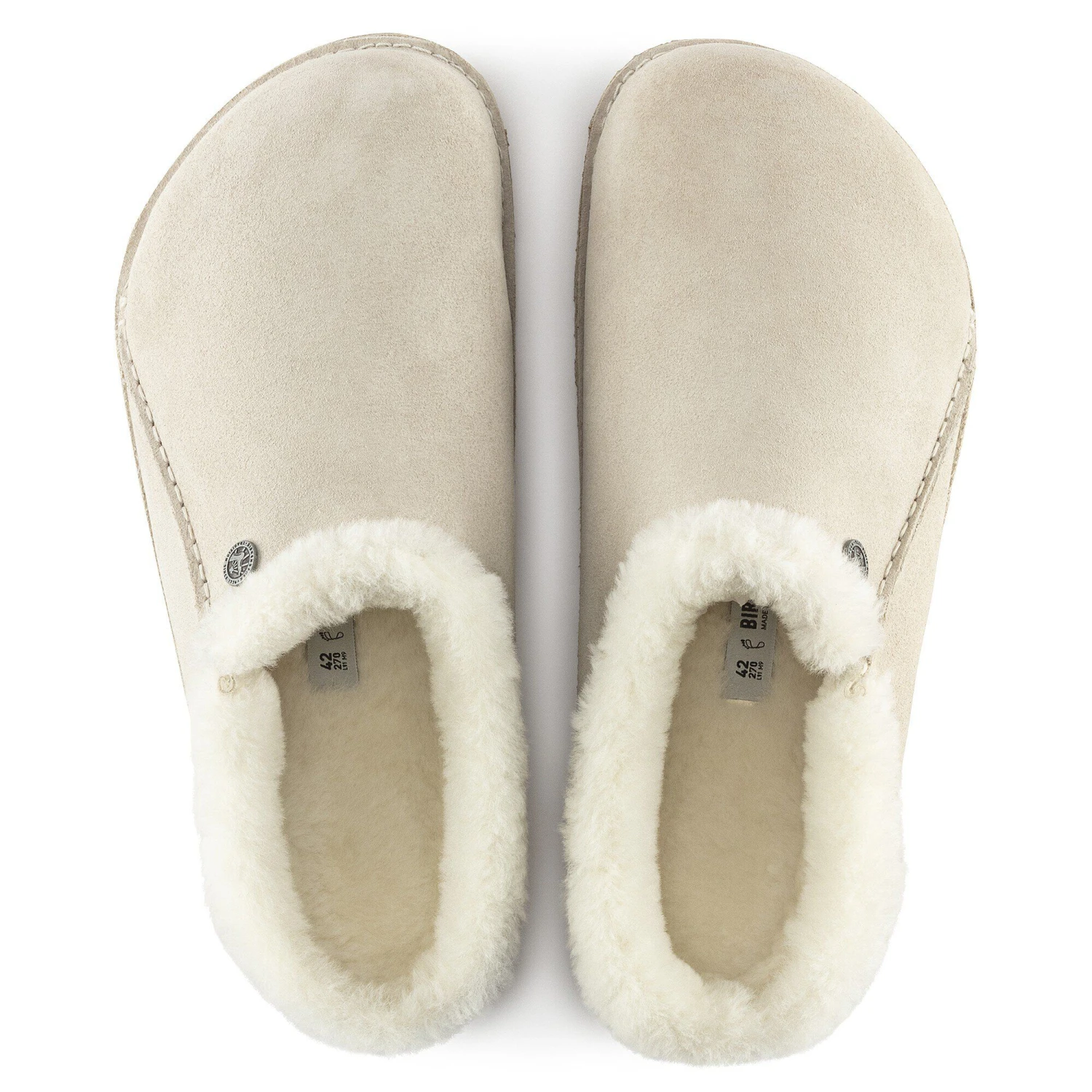 Birkenstock Zermatt Premium Suede Leather Antique White 2 Birkenstock Zermatt Premium Suede Leather Antique White - Image 2
