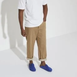 Birkenstock Boston Nubuck Leather Indigo Blue -Birkenstock Shop 1025020 f look m