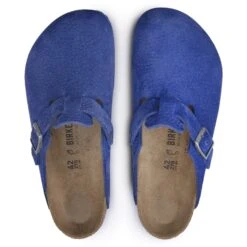 Birkenstock Boston Nubuck Leather Indigo Blue -Birkenstock Shop 1025020 top