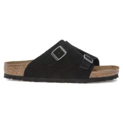 Birkenstock Zürich Suede Leather Black 8 Birkenstock Zürich Suede Leather Black -Birkenstock Shop 1025045 side