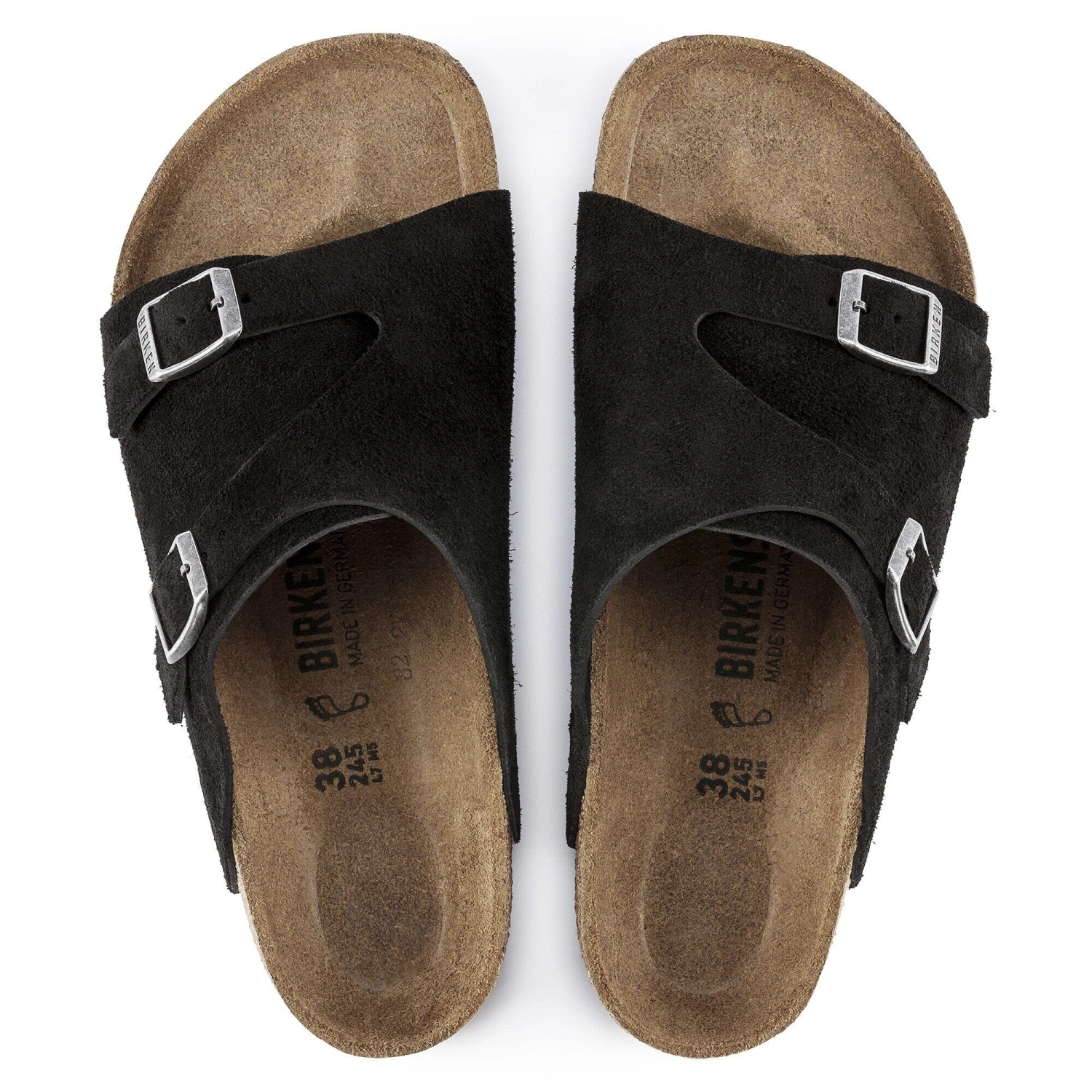 Birkenstock Zürich Suede Leather Black 2 Birkenstock Zürich Suede Leather Black - Image 2