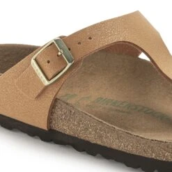 Birkenstock Gizeh Vegan Birkibuc Pecan -Birkenstock Shop 1025049 detail 1