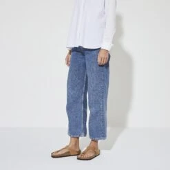 Birkenstock Gizeh Vegan Birkibuc Pecan -Birkenstock Shop 1025049 f look f