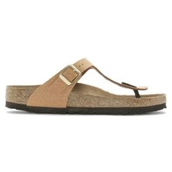 Birkenstock Gizeh Vegan Birkibuc Pecan -Birkenstock Shop 1025049 side