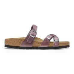 Birkenstock Franca Braided Oiled Leather Lavender -Birkenstock Shop 1025073 side