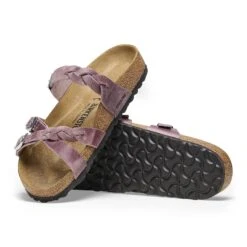 Birkenstock Franca Braided Oiled Leather Lavender -Birkenstock Shop 1025073 sole