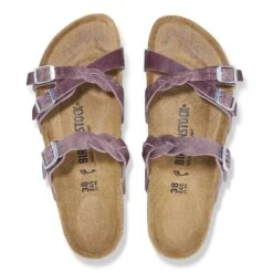 Birkenstock Franca Braided Oiled Leather Lavender -Birkenstock Shop 1025073 top