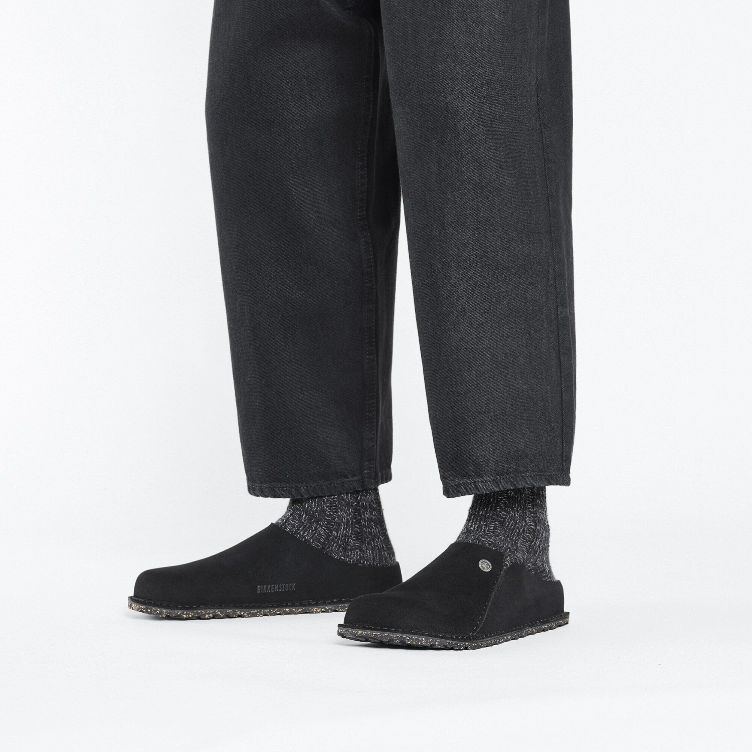 Birkenstock Zermatt Premium Suede Leather Black 6 Birkenstock Zermatt Premium Suede Leather Black - Image 6