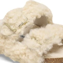 Birkenstock Arizona Kids Shearling Teddy Eggshell -Birkenstock Shop 1025126 detail 1