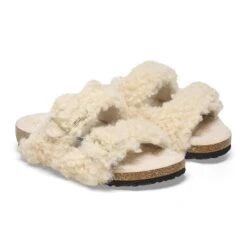 Birkenstock Arizona Kids Shearling Teddy Eggshell -Birkenstock Shop 1025126 pair