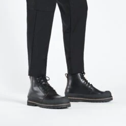 Birkenstock Prescott Lace Men Oiled Leather Black -Birkenstock Shop 1025166 f look m