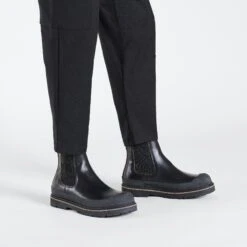 Birkenstock Prescott Slip On Men Oiled Leather Black -Birkenstock Shop 1025206 f look m