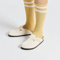 Birkenstock Boston Suede Embossed Corduroy Antique White 15 Birkenstock Boston Suede Embossed Corduroy Antique White -Birkenstock Shop 1025252 f closeup f