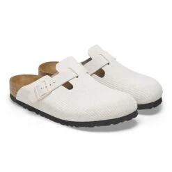Birkenstock Boston Suede Embossed Corduroy Antique White 14 Birkenstock Boston Suede Embossed Corduroy Antique White -Birkenstock Shop 1025252 pair