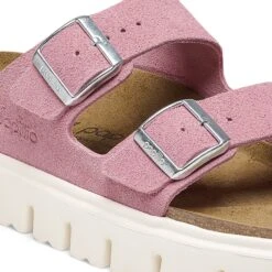 Arizona Chunky Suede Leather Candy Pink -Birkenstock Shop 1025291 detail 1