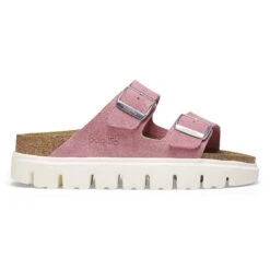 Arizona Chunky Suede Leather Candy Pink -Birkenstock Shop 1025291 side
