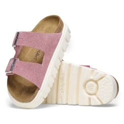 Arizona Chunky Suede Leather Candy Pink -Birkenstock Shop 1025291 sole