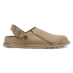 Birkenstock Lutry Premium Suede Suede Leather Gray Taupe -Birkenstock Shop 1025293 side