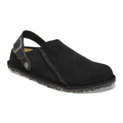 Birkenstock Lutry Premium Suede Suede Leather Black