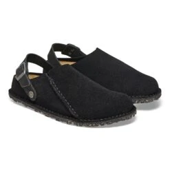 Birkenstock Lutry Premium Suede Suede Leather Black -Birkenstock Shop 1025323 pair