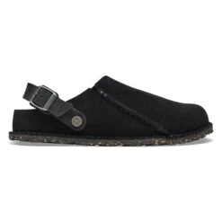 Birkenstock Lutry Premium Suede Suede Leather Black -Birkenstock Shop 1025323 side