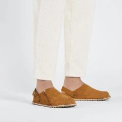 Birkenstock Lutry Premium Suede Suede Leather Mink -Birkenstock Shop 1025335 f look m
