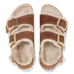 Birkenstock Milano Big Buckle Shearling Oiled Leather Cognac -Birkenstock Shop 1025379 top