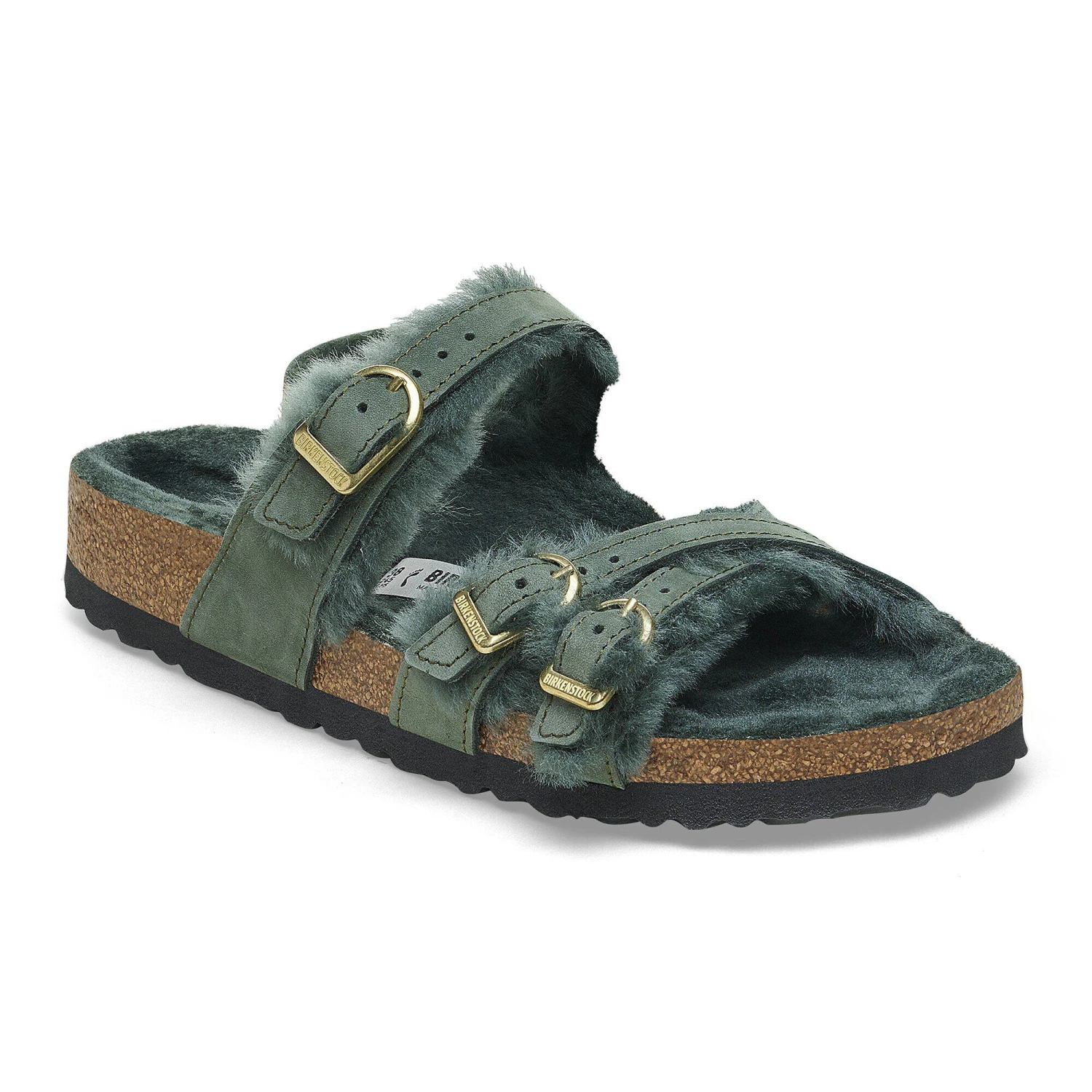 Birkenstock Franca Shearling Nubuck Leather Thyme 1 Birkenstock Franca Shearling Nubuck Leather Thyme