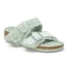 Birkenstock Arizona Teddy Split Suede Leather-Shearling Matcha -Birkenstock Shop 1025448