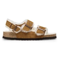 Birkenstock Milano Suede Shearling Suede Leather-Shearling Mink -Birkenstock Shop 1025478 side