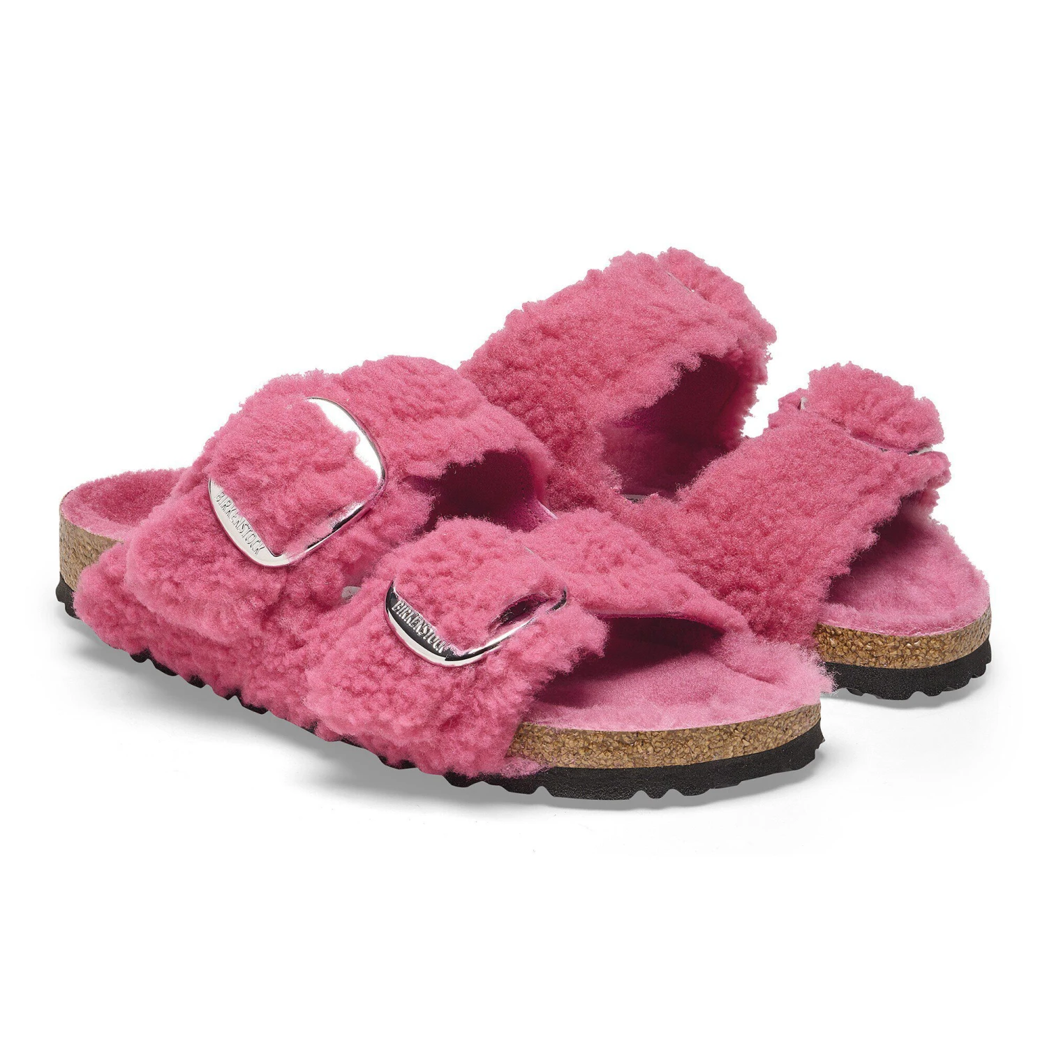 Birkenstock Arizona Big Buckle Shearling Fuchsia Tulip 8 Birkenstock Arizona Big Buckle Shearling Fuchsia Tulip - Image 8