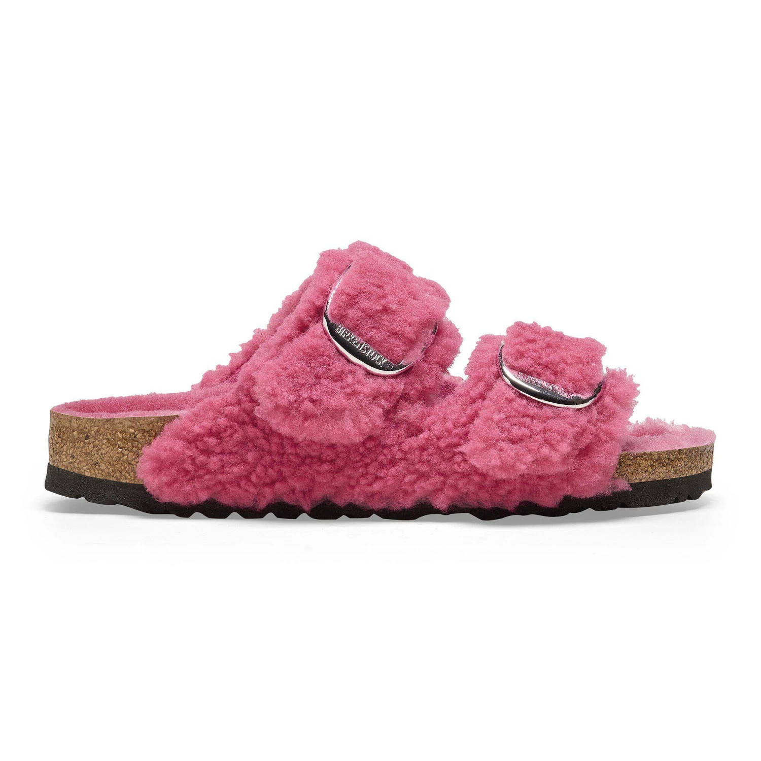 Birkenstock Arizona Big Buckle Shearling Fuchsia Tulip 3 Birkenstock Arizona Big Buckle Shearling Fuchsia Tulip - Image 3