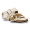 Birkenstock Arizona Teddy Split Suede Leather-Shearling Mink