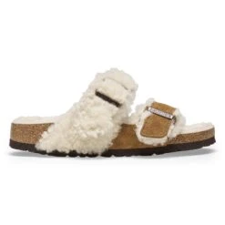 Birkenstock Arizona Teddy Split Suede Leather-Shearling Mink -Birkenstock Shop 1025541 side