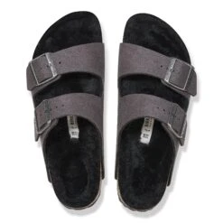 Birkenstock Arizona Shearling Synthetics Desert Dust Black 17 Birkenstock Arizona Shearling Synthetics Desert Dust Black -Birkenstock Shop 1025602 top