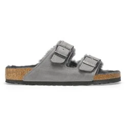 Birkenstock Arizona Shearling Oiled Leather Iron -Birkenstock Shop 1025646 side