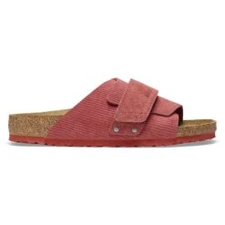 Birkenstock Kyoto Suede Embossed Corduroy Sienna Red -Birkenstock Shop 1025653 side