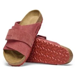 Birkenstock Kyoto Suede Embossed Corduroy Sienna Red -Birkenstock Shop 1025653 sole
