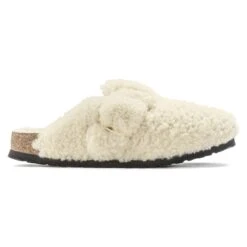 Birkenstock Boston Big Buckle Shearling Teddy Eggshell -Birkenstock Shop 1025678 side