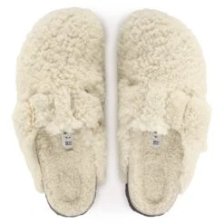 Birkenstock Boston Big Buckle Shearling Teddy Eggshell -Birkenstock Shop 1025678 top
