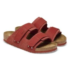 Birkenstock Uji Nubuck-Suede Leather Sienna Red -Birkenstock Shop 1025681 pair